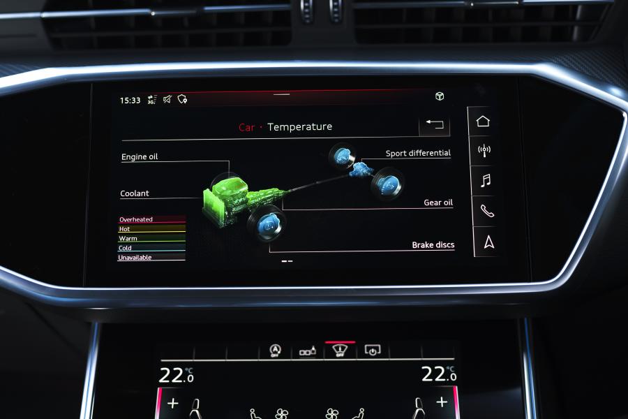 Детали интерьера Audi RS6 Avant (C8) 2020 года  (UK) (фото 122 из 150)